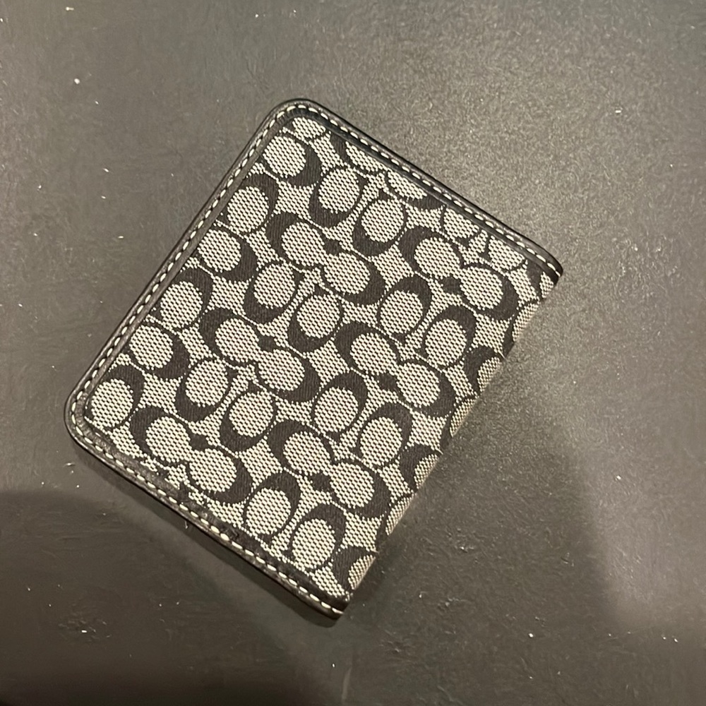 Coach printed wallet with two pockets